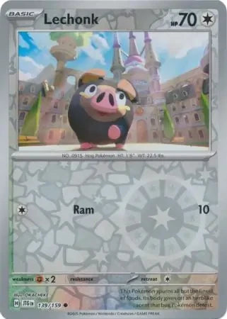 Lechonk Reverse Holofoil SV09: Journey Together Common 139/159