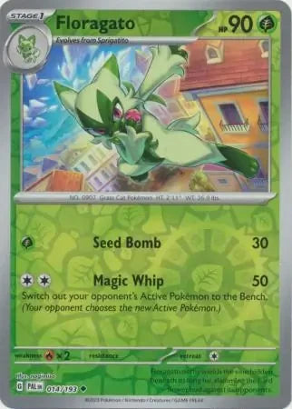 Floragato - 014/193 Reverse Holofoil SV02: Paldea Evolved Uncommon 014/193