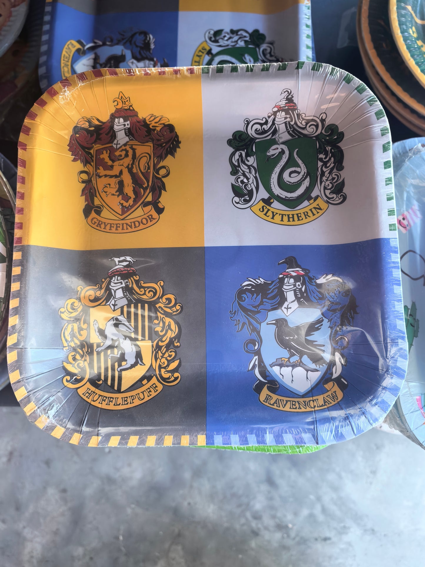 Harry Potter-Plates Square 23cm 10's