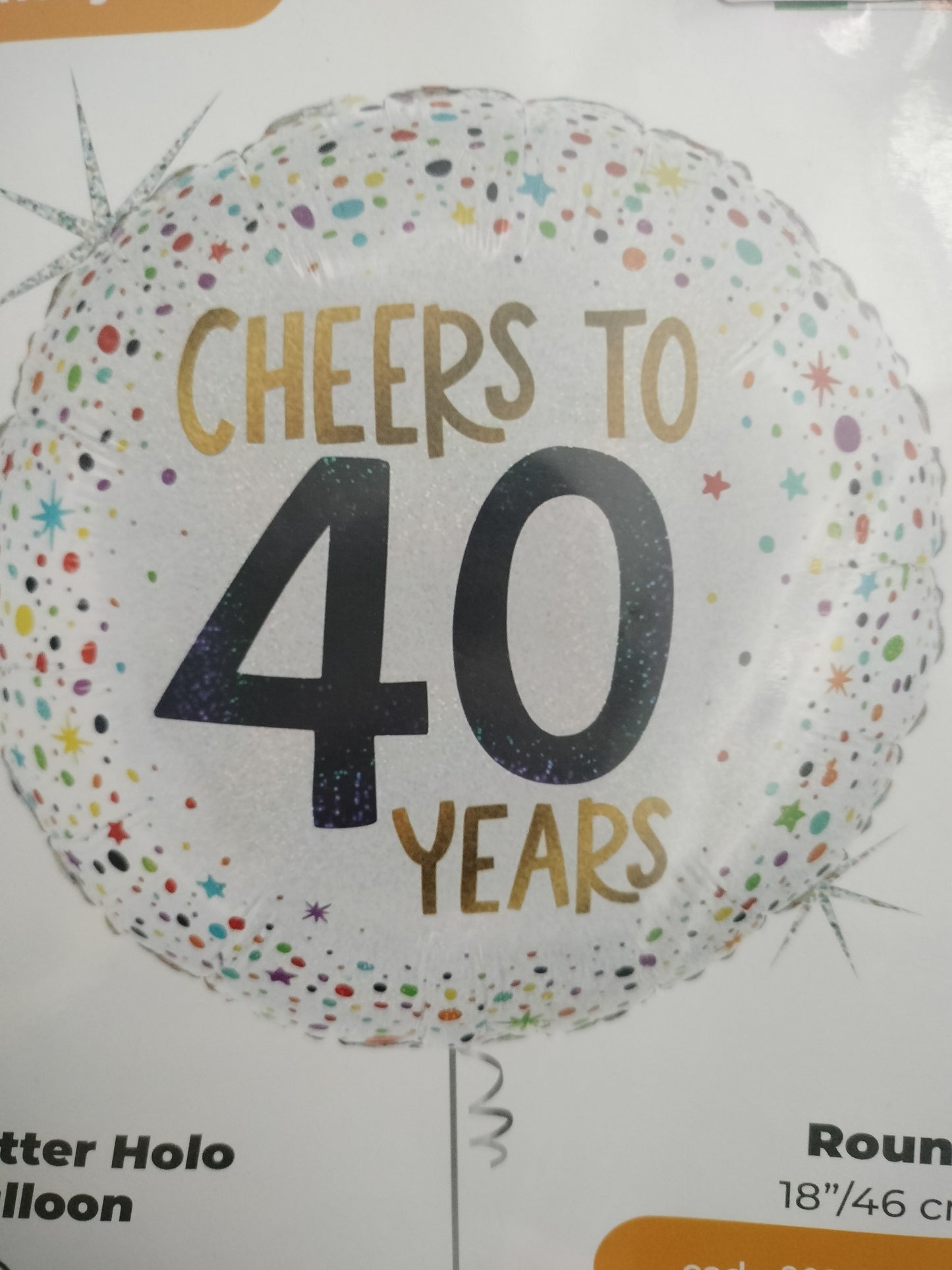 Foil Balloon-Cheers to 40 18  "