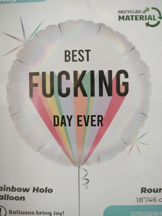 Foil Balloon-Best Fing Day 18''