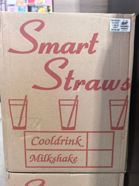 Straws-Plastic & Paper Wrapped 2000pce