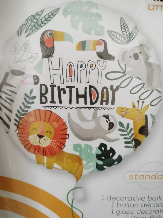 Foil Balloon-Get Wild Birthday 18''