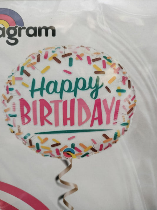 Foil Balloon-Sprinkles Ontop Bday