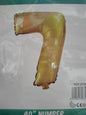 Foil Balloon-Number 7 Gold (8 helium)