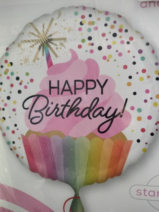 Foil Balloon-Confetti Sprinkle B/Day 18''