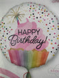 Foil Balloon-Confetti Sprinkle B/Day 18''