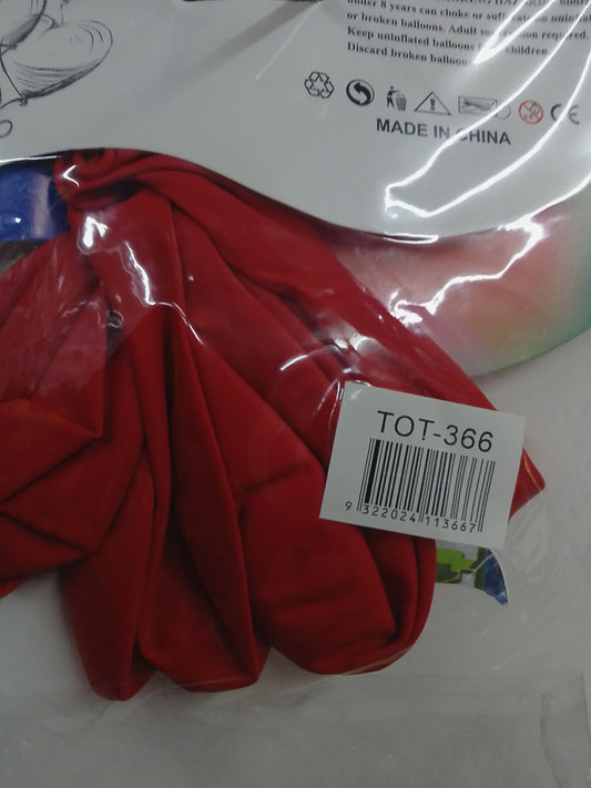 Balloon-Red Std  10's