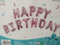 Foil Balloon-Happy Birthday Rose Gold 13pces