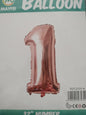 Foil Balloon-Number 1 Rosegold 32'' (4H)
