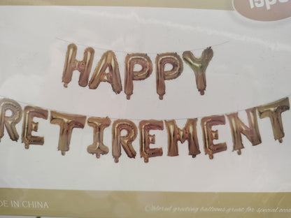 Foil Balloon-Happy Retirement 15pc