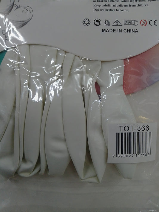 Balloon-White Std 10's