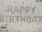 Foil Balloon-Happy Birthday Silver 13pces