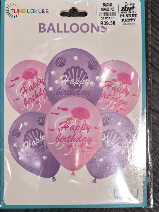 Balloon-Mermaid Bouqet 6pc