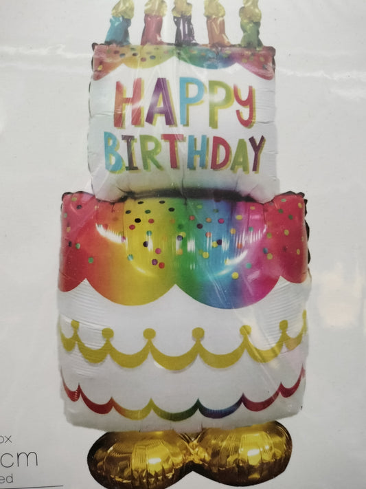 Foil Balloon-H/Bday Standing Balloon 91cm