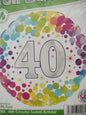 Foil Balloon-Colourful 40 18"