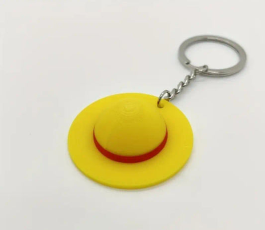 Keyrings-Plastic Straw Hat