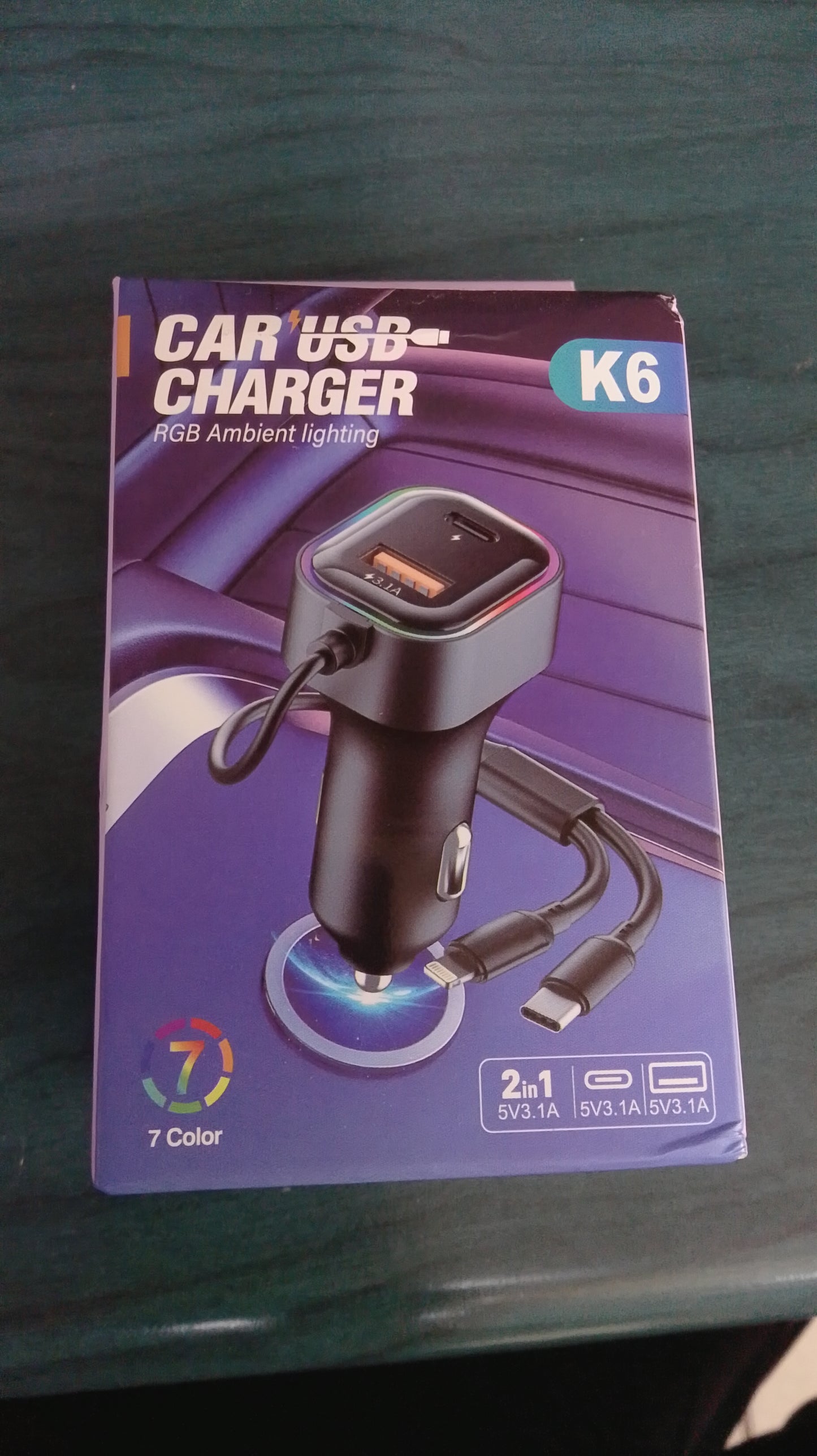 Charger Adapter-Car w/Cords