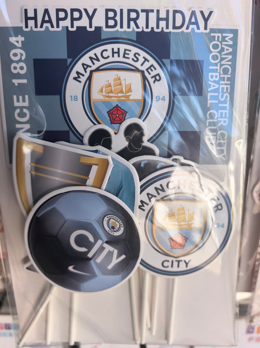 Cake Topper- Manchester City 5pce