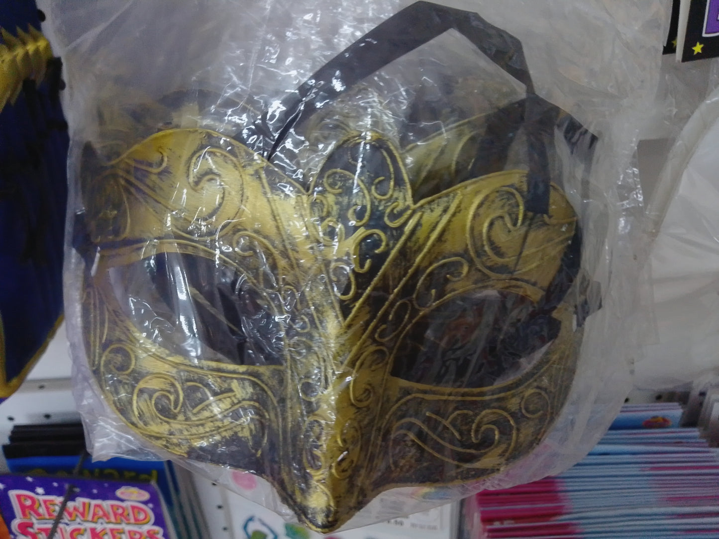 Mask-Theatrical Gold and Black