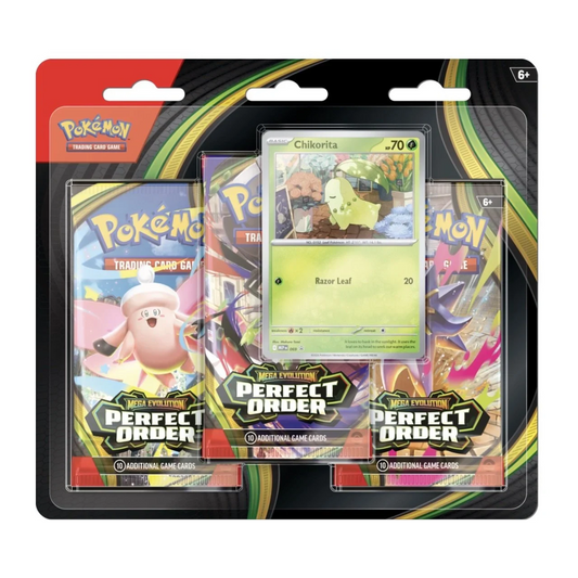 Pokémon - TCG Mega Evolution—Perfect Order: 3-pack Blister *PRE-ORDER*