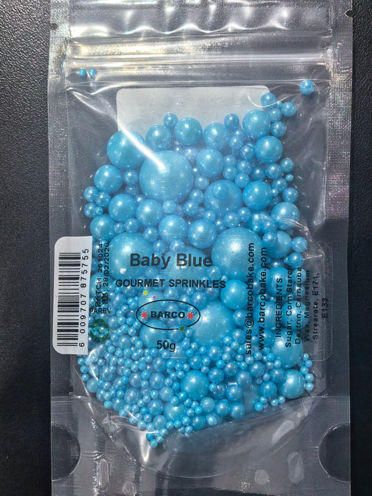 Cake Sprinkles-Baby Blue 50g