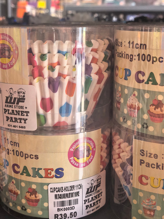 Cupcake-Holders Multi-Colour Polka Dot 11cm 100pce