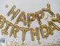 Foil Balloon-Happy Birthday Gold 13pces