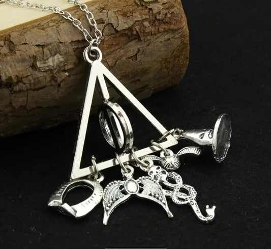Harry Potter Necklace-4 Charm Necklace