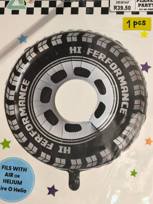 Foil Balloon-Racing Wheel 18"