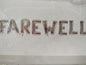 Foil Balloon- Farewell 8pce Silver