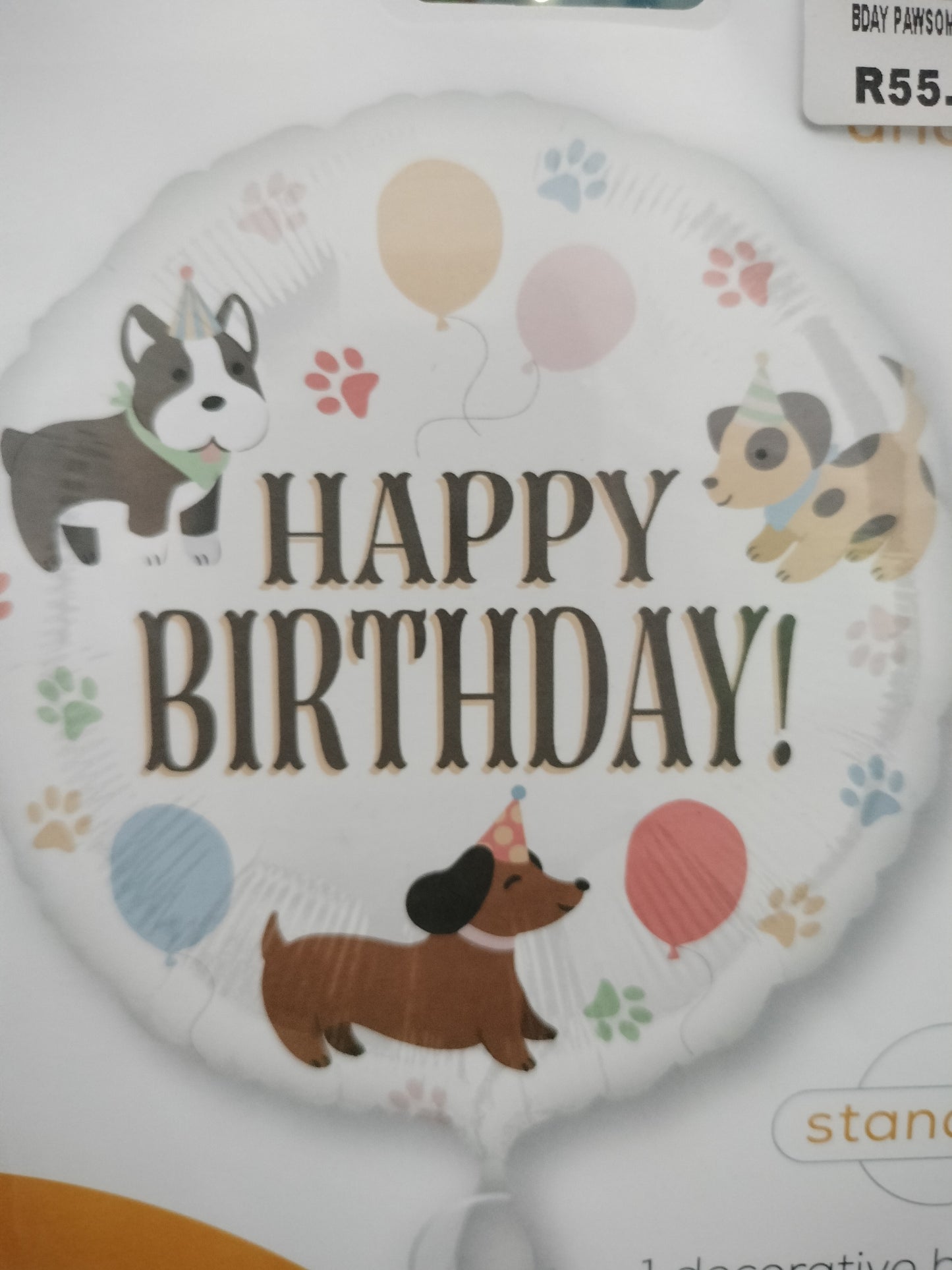 Foil Balloon-Pawsome Party 18"