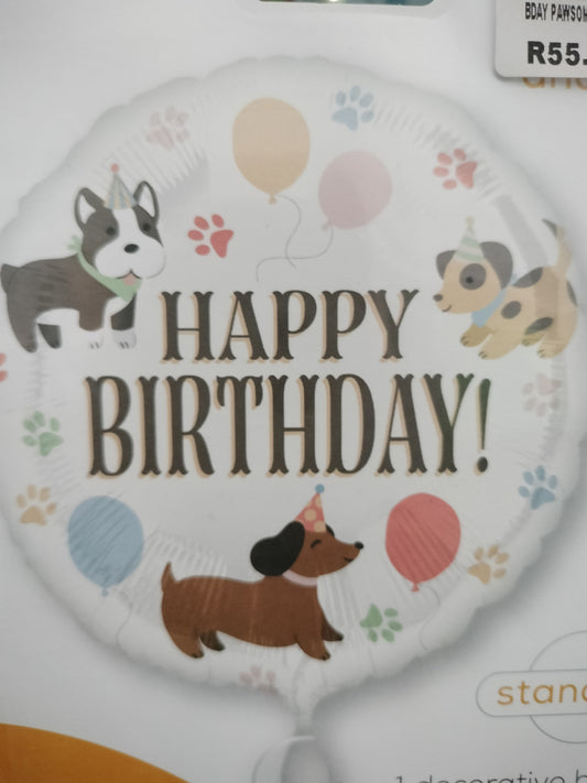 Foil Balloon-Pawsome Party 18"