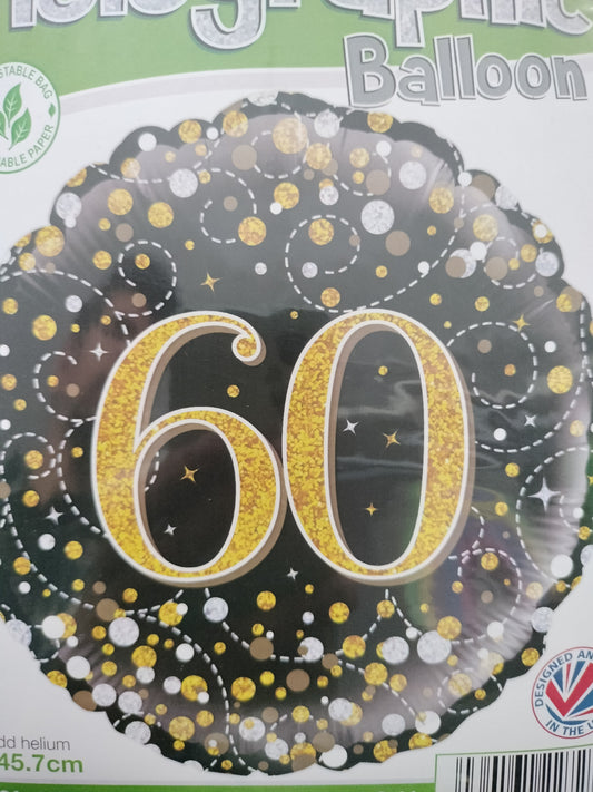 Foil Balloon-Black Fizz 60 18"