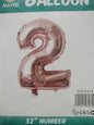 Foil Balloon-Number 2 Rosegold 32'' (4H)