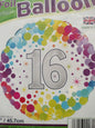 Foil Balloon-Colourful 16 18"
