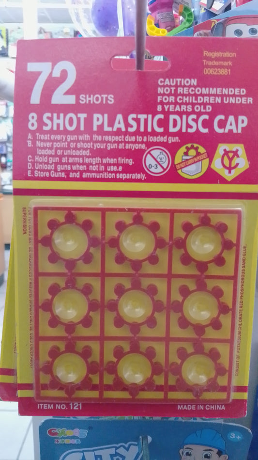 Gun-Cap Shot 8s 9pce