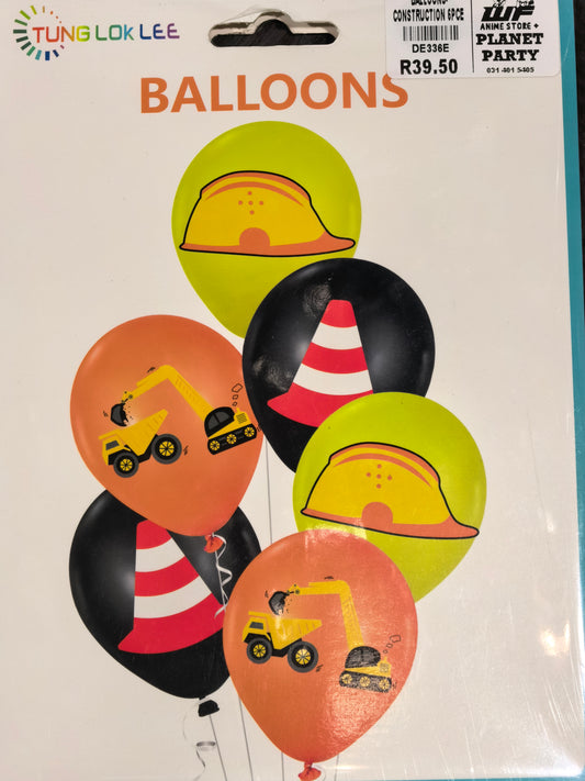 Balloon- Construction  Bouquet 6pce
