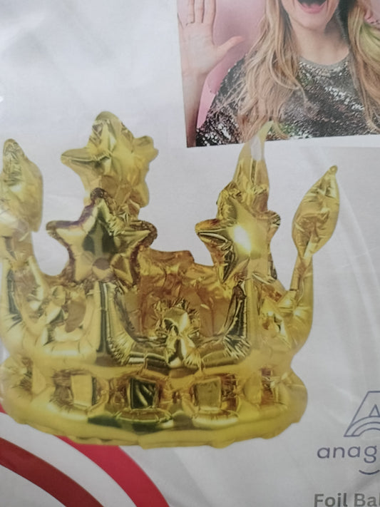 Foil Balloon- Crown Headgear