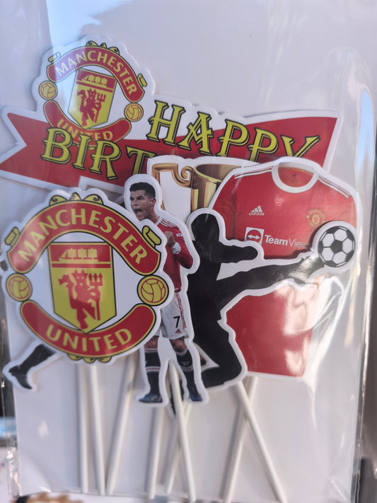Cake Topper- Manchester United 5pce