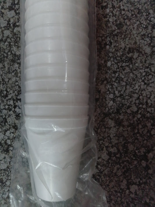 Cups-25's White Foam 250ml